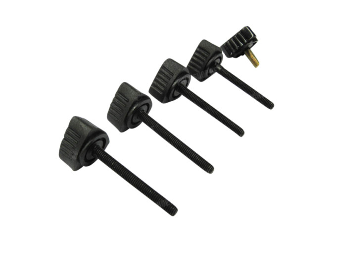 Side cover bolt black Puch Maxi N / K (set of 5-pieces)