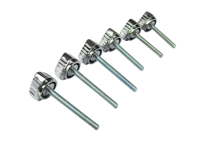 Side cover bolt chrome Puch Maxi S (set of 6-pieces)