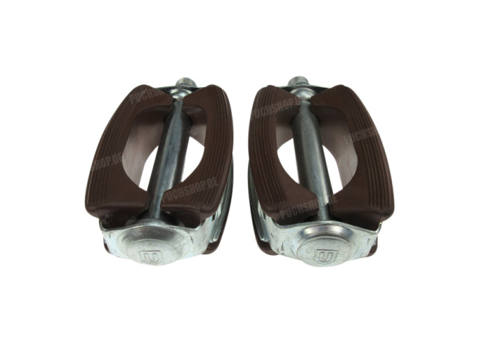 Pedalen Union 689H mit Reflektor Braun Original