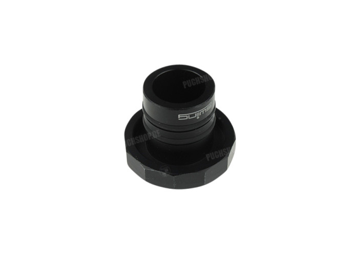 Tankdeckel 30mm Puch Maxi original Logo Alu Schwarz eloxiert