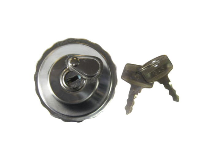 Tankdeckel Bajonett 30mm mit Schloss Chrom
