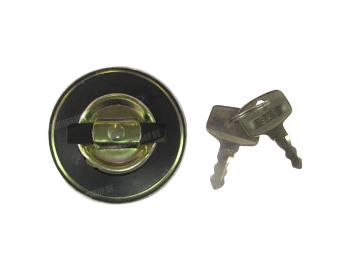 Tankdeckel Bajonett 30mm mit Schloss Chrom