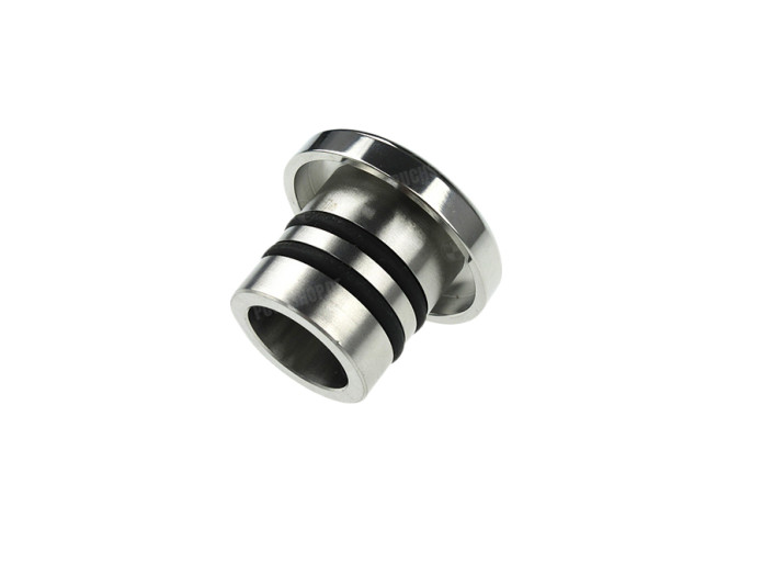 Tankdeckel 30mm Puch Maxi Inox rund mit Logo 