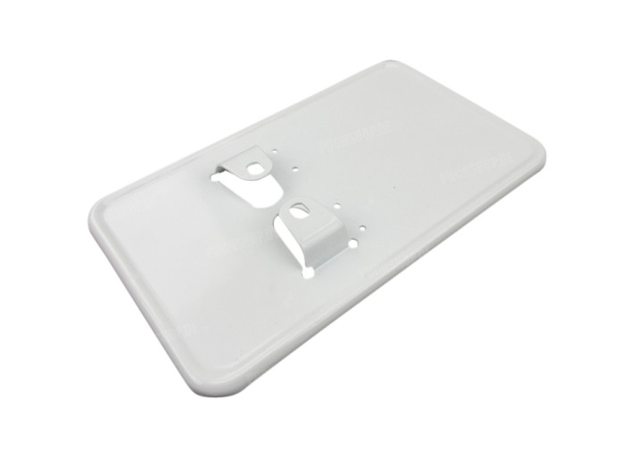 Licence plate holder Holland small white steel (10x17.5cm)
