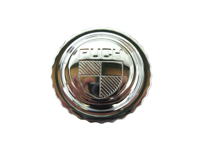 Tankdop bajonet 40mm met Puch logo