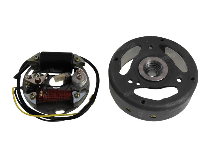 Zündung Modell Bosch Rechts 6V 17W mit Polrad Puch Maxi E50