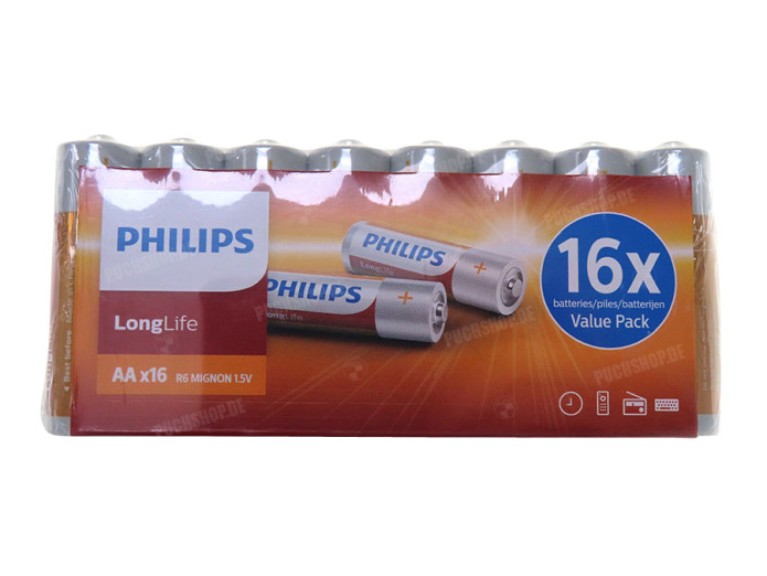 Battery AA Philips (16 pieces)