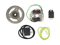Ontsteking model Bosch linksdraaiend 12V 43W elektronisch CDI met vliegwiel en spanningsregelaar NTS