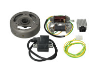 Zündung Modell Bosch Linksumdrehend 6Volt 33W Elektronisch CDI mit Polrad und Spannungsregler NTS