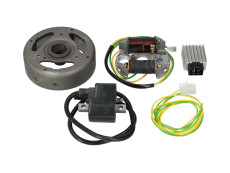 Ontsteking model Bosch linksdraaiend 6V 33W elektronisch CDI met vliegwiel en spanningsregelaar NTS
