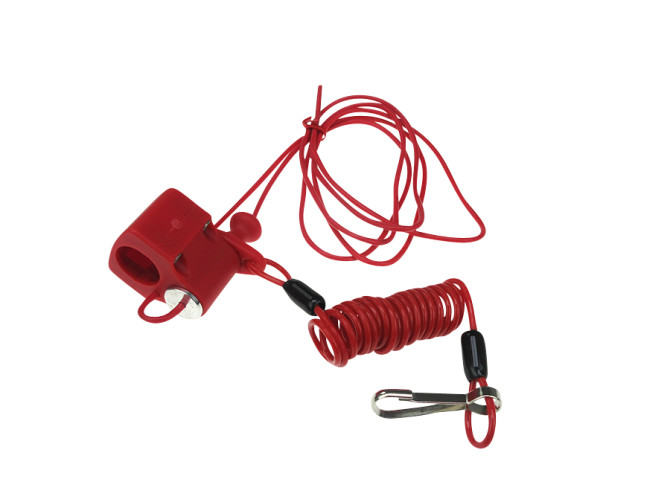 Schakelaar motor killswitch stuur montage luxe rood