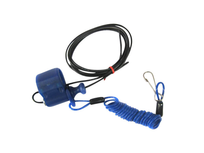 Schakelaar motor killswitch stuur montage luxe blauw