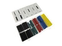 Electric cable heatshrink assortment 5 colors 120-pieces