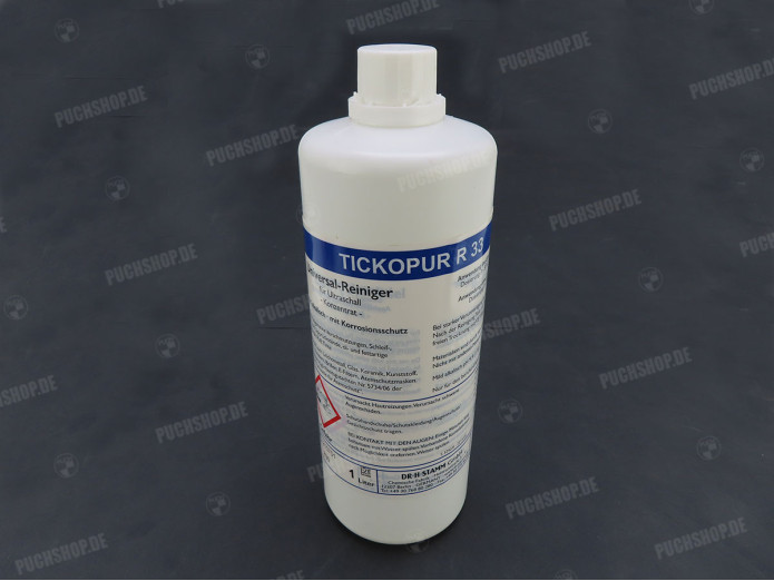 Ultrasoon reiniger reinigingsvloeistof Tickopur R33 1 liter
