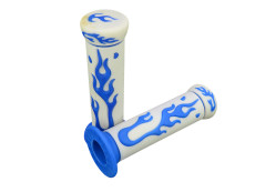 Griffsatz Flame Weiss / Blau 24mm / 22mm