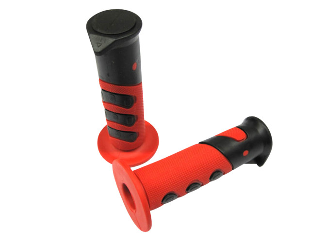 Handvatset Cross 922X zwart / rood 24mm / 22mm