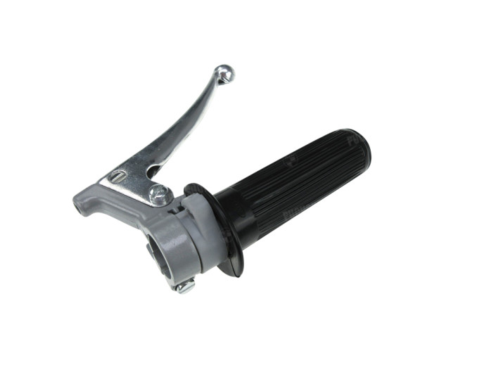 Handle set right throttle lever classic as original grey 