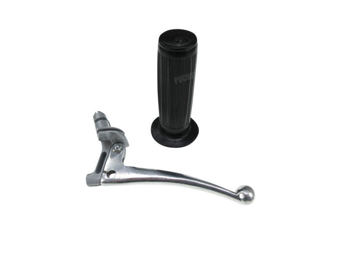 Handle set right throttle lever classic as original grey 