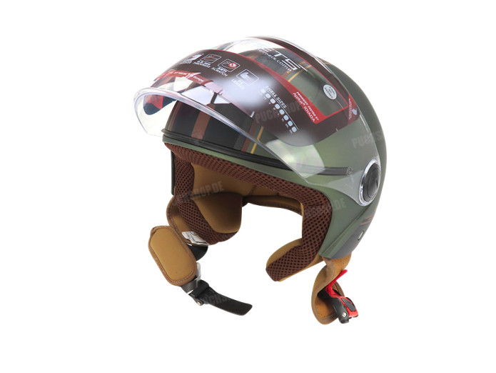 Helm MT Street S Entire Matt Grün / Braun (XS - XL)