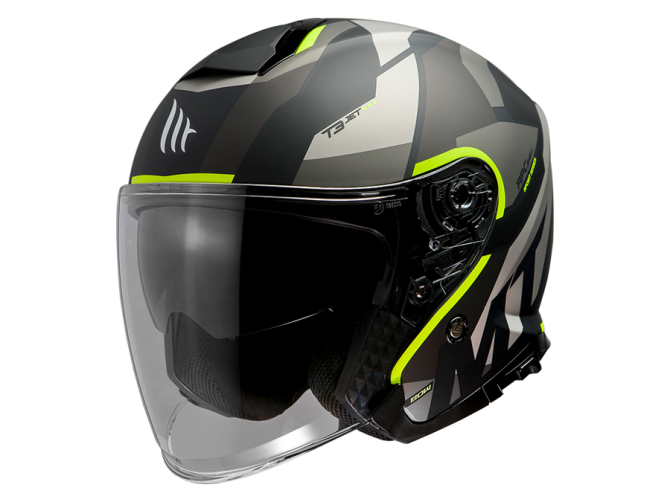 Helm MT Jet Thunder III SV Bow zwart / geel