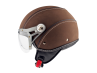 Helm MT Soul Retro leer bruin in maat M