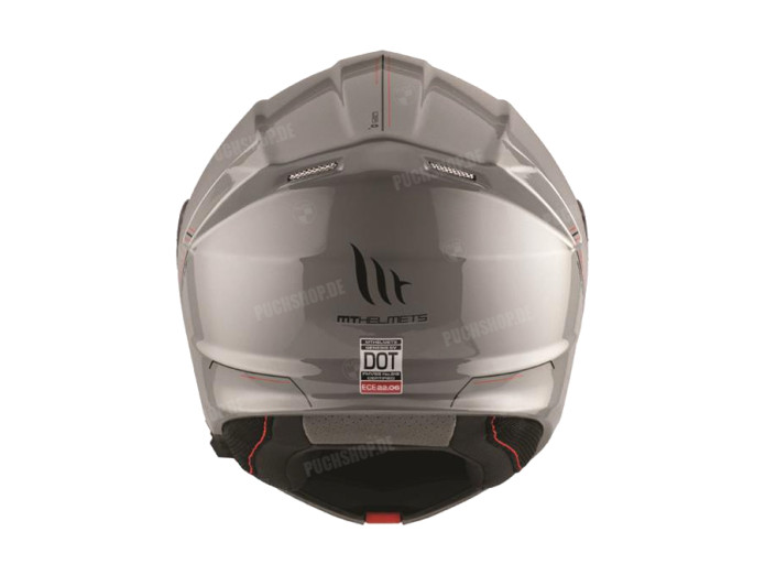 Helm MT Genesis SV systeem glans grijs (S - XXL)