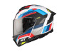 Helm MT Atom 2 SV systeem bast mat blauw / rood