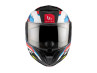 Helm MT Atom 2 SV systeem bast mat blauw / rood