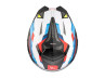 Helm MT Atom 2 SV systeem bast mat blauw / rood