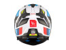 Helm MT Atom 2 SV systeem bast mat blauw / rood