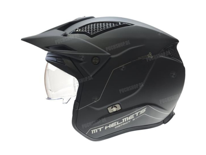 Helm MT District S SV mat zwart (S - XXL)