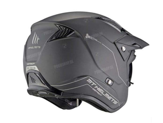 Helm MT District S SV mat zwart (S - XXL)