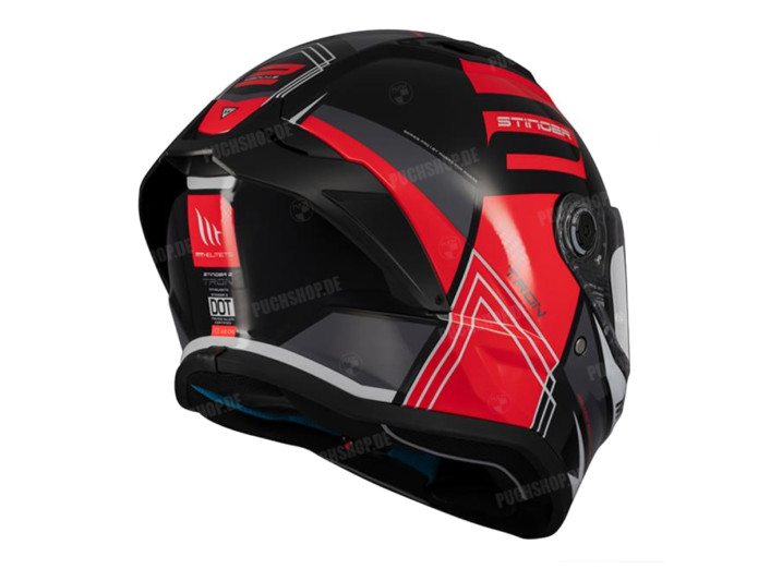 Helm MT Helm Stinger 2 Tron black / red (S - XL)