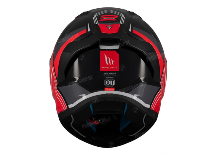 Helm MT Helm Stinger 2 Tron black / red (S - XL)