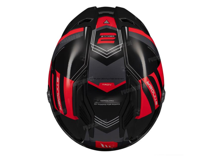 Helm MT Helm Stinger 2 Tron black / red (S - XL)