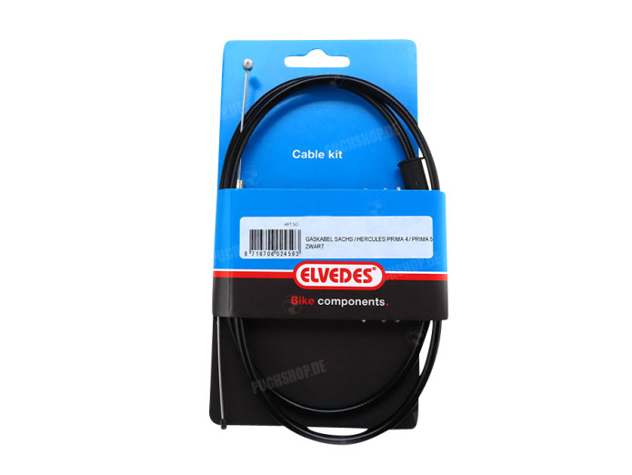 Kabel Sachs / Hercules gaskabel zwart