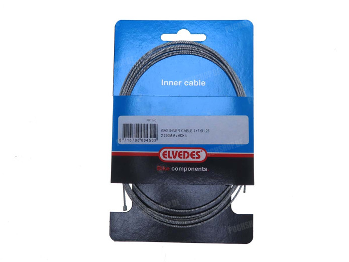 Bowdenzug innen Gaszug Universal 2.50 meter Elvedes 