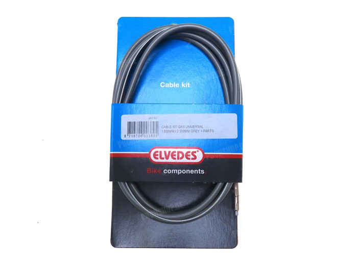 Cable universal throttle Elvedes grey 2 meter