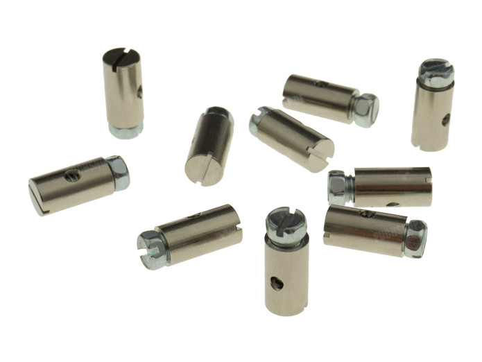 Schraubnippel Klemm Nippel 8x15mm für Bowdenzug (10 Stück)