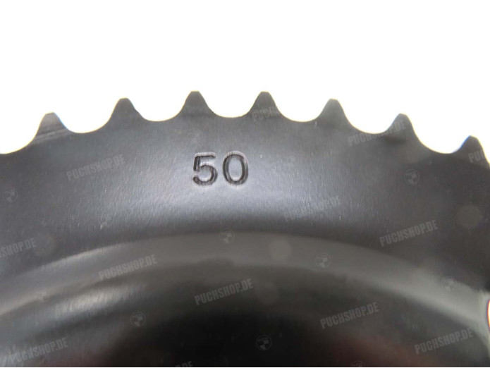 Achtertandwiel Puch Maxi S N X30 50 tands GPO A-kwaliteit