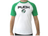 T-shirt Puch retro wit-groen