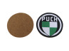 Onderzetters set Puch logo 2-delig 95mm