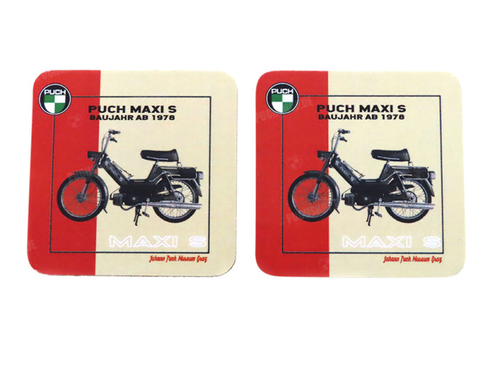 Coasters set Puch Maxi 2 parts 95x95mm
