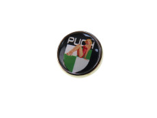 Pin button 2cm met Puch Pin-up logo