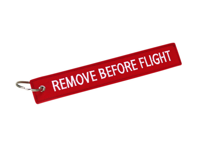 Sleutelhanger / Tag remove before flight Puchshop.de