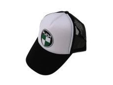 Pet truckers cap zwart/wit met Puch logo