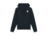 Hoodie zwart met Puch logo voor- en achter 