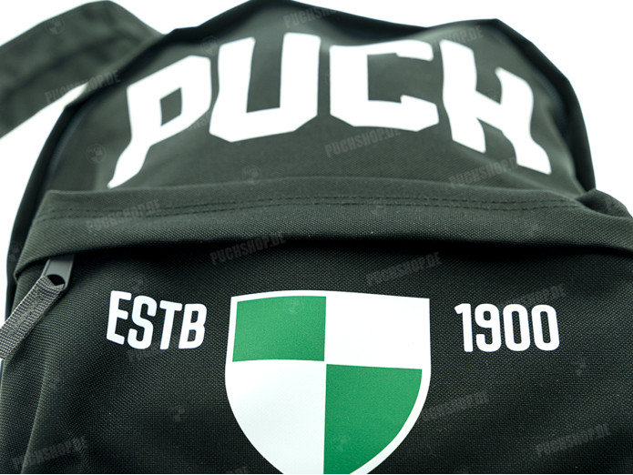 Rugzak met Puch opdruk zwart 
