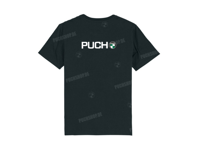 T-shirt Puch logo vorne und hinter Schwarz (S-XXL)
