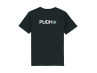 T-shirt zwart met Puch logo voor- en achter